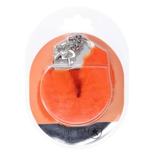 Heavy-duty Fluffy Handcuffs - Orange SHOTS