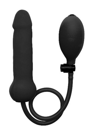 Inflatable Silicone Dong - Black SHOTS