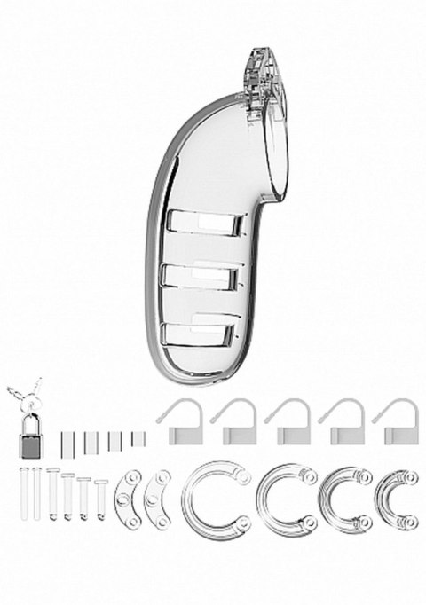 Model 06 - Chastity - 5.5"" - Cock Cage - Transparent SHOTS