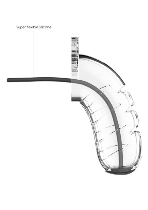 Model 16 - Chastity - 4.5"""" - Cock Cage - Transparent SHOTS