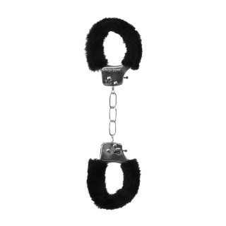 Pleasure Handcuffs Furry Black SHOTS