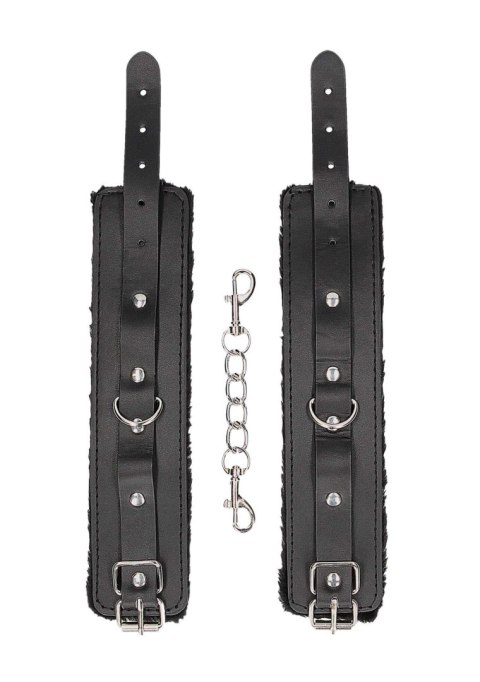 Plush Bonded Leather Hand Cuffs - With Adjustable Straps SHOTS