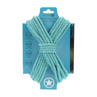 Polyester Bondage Rope - 32.8 ft / 10 m - Blue SHOTS