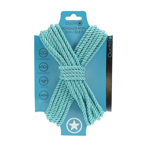 Polyester Bondage Rope - 32.8 ft / 10 m - Blue SHOTS