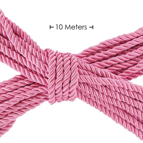 Polyester Bondage Rope - 32.8 ft / 10 m - Pink SHOTS
