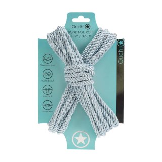 Polyester Bondage Rope - 32.8 ft / 10 m - Powder Blue SHOTS