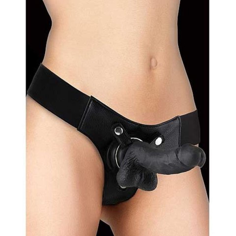 Realistic - 7 Inch - Strap-On - Black SHOTS