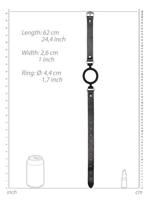 Silicone Ring Gag - With Adjustable Bonded Leather Straps SHOTS