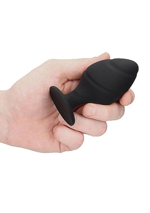 Swirled Butt Plug Set - Black SHOTS