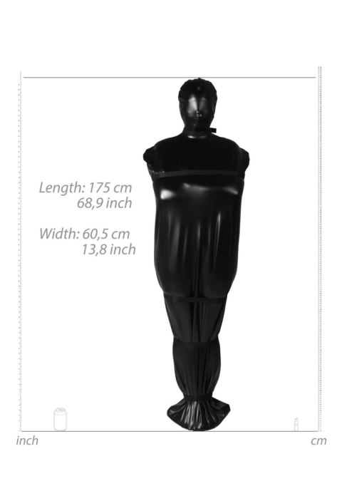 Body Bag with Nylon Straps - Black SHOTS