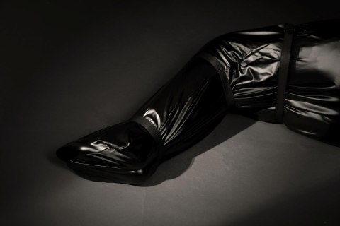 Body Bag with Nylon Straps - Black SHOTS