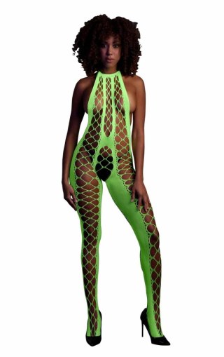 Bodystocking with Halterneck - Green - XS/XL SHOTS