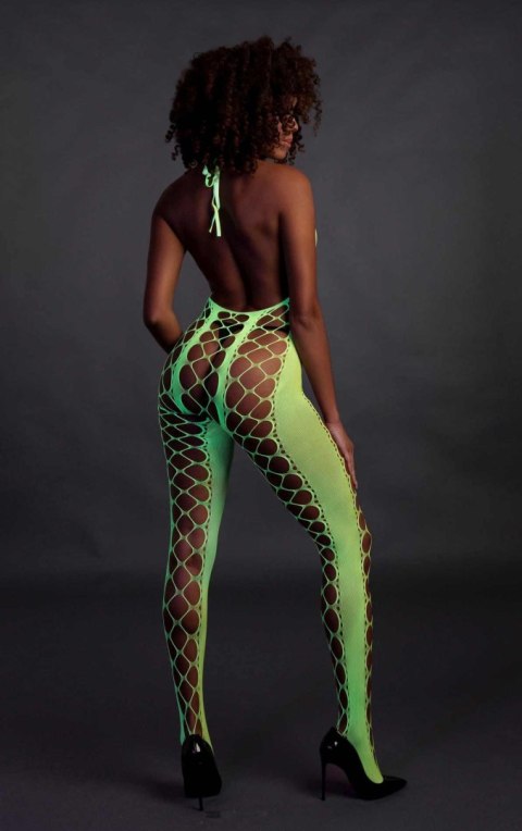 Bodystocking with Halterneck - Green - XS/XL SHOTS