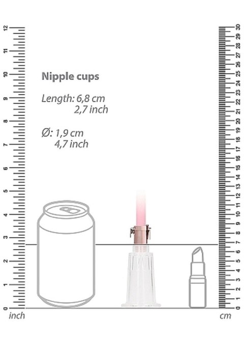 Clitoral & Nipple Pump Set Medium - Rose Gold SHOTS