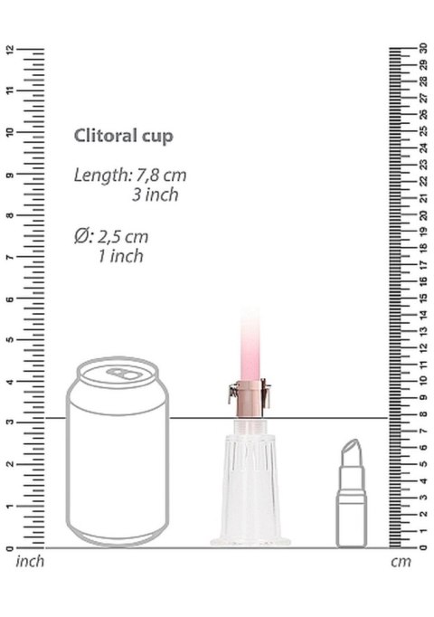 Clitoral & Nipple Pump Set Medium - Rose Gold SHOTS