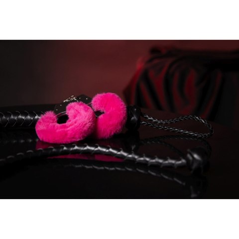 Furry Metal Hand Cuffs - Pink SHOTS