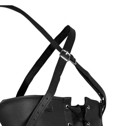 Lace-up Full Sleeve Arm Restraint - Black SHOTS