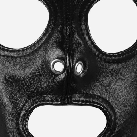 Mask with Blonde Ponytail - Black SHOTS