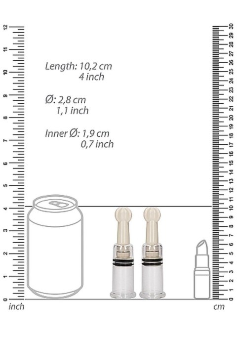 Nipple Suction Set Small - Transparent SHOTS