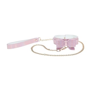 Paris Collection - Collar with Leash - Pink SHOTS