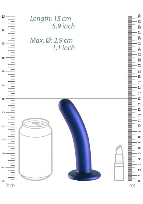 Smooth Silicone G-Spot Dildo - 6'' / 14,5 cm SHOTS
