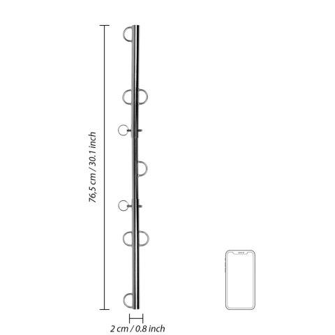 Spreader Bar with Multiple Hooks - Silver SHOTS