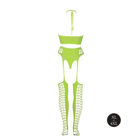 Two Piece with Crop Top and Stockings XL/XXXXL SHOTS