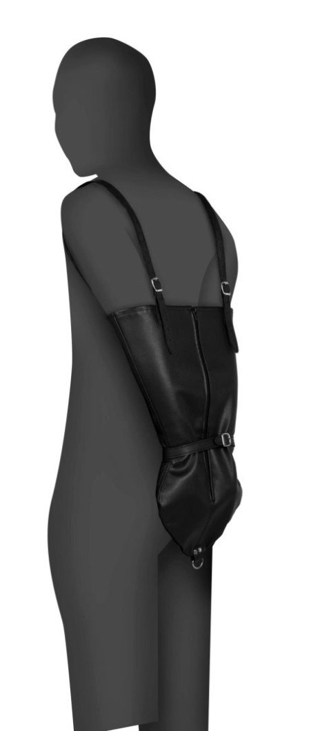Zip-up Full Sleeve Arm Restraint - Black SHOTS