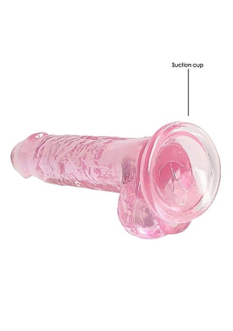 7"" / 18 cm Realistic Dildo With Balls - Pink SHOTS