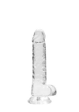 7"" / 18 cm Realistic Dildo With Balls - Transparent SHOTS