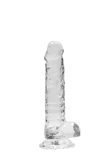 7"" / 18 cm Realistic Dildo With Balls - Transparent SHOTS