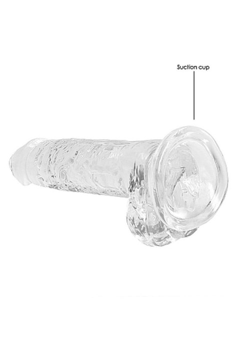 7"" / 18 cm Realistic Dildo With Balls - Transparent SHOTS