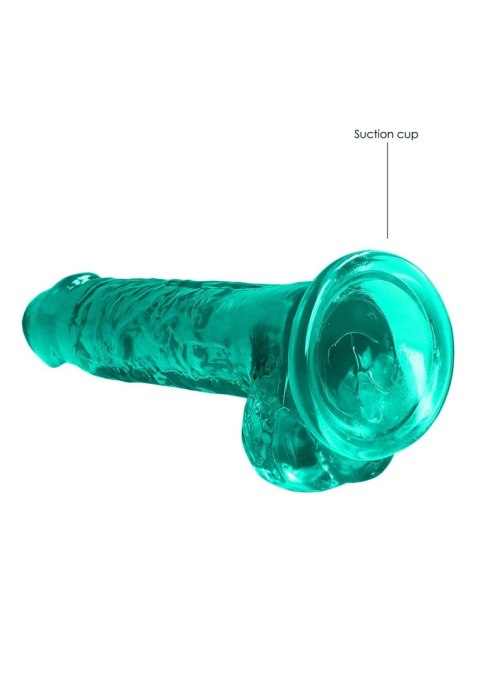 7"""" / 19 cm Realistic Dildo With Balls - Turquoise SHOTS