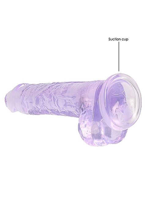 8"" / 20 cm Realistic Dildo With Balls - Purple SHOTS