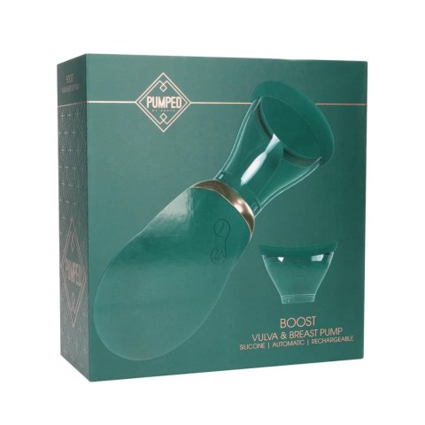 Boost - Rechargeable Vulva and Breast Pump - Forest Green SHOTS