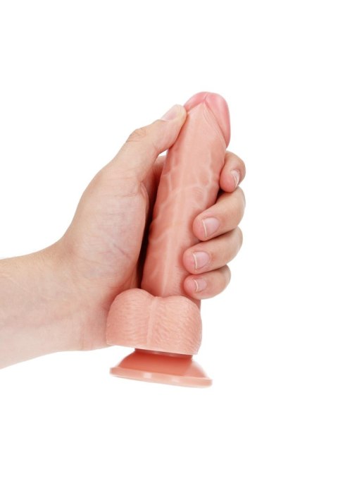 Curved Realistic Dildo Balls Suction Cup - 6""""/ 15,5 cm SHOTS