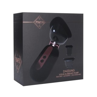 Dazzling - Rechargeable Vulva and Breast Pump - Black SHOTS