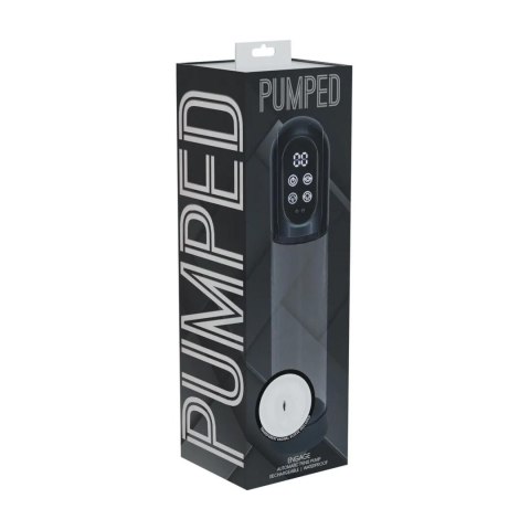 Engage - Automatic Waterproof Penis Pump and Masturbator - Gun Metal SHOTS