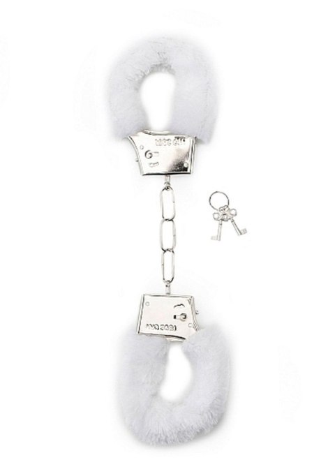 Furry Handcuffs - White SHOTS