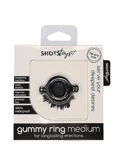 Gummy Ring - Medium - Black SHOTS