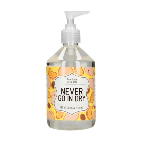 Never Go In Dry - Waterbased Anal Lubricant - 500 ml SHOTS