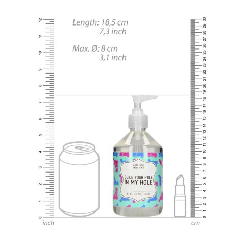 Slide Your Pole In My Hole - Waterbased Lubricant - 500 ml SHOTS