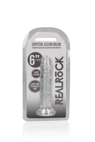 Straight Realistic Dildo with Suction Cup - 6'' / 14,5 SHOTS
