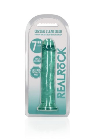 Straight Realistic Dildo with Suction Cup - 7'' / 18 SHOTS
