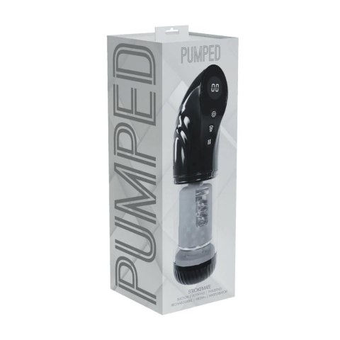StrokeMate - Suction Rotation and Thrusting Masturbator Pump - Black SHOTS
