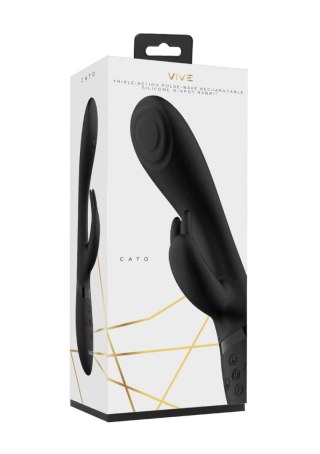 Cato - Pulse G-spot Rabbit - Black SHOTS