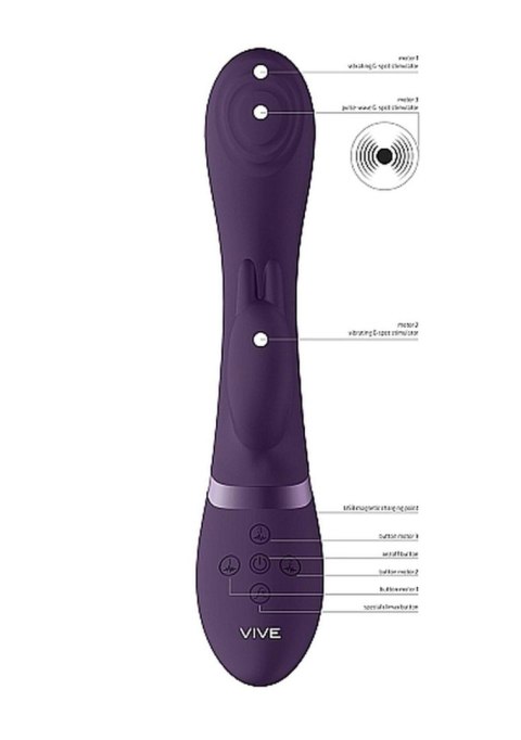 Cato - Pulse G-spot Rabbit - Purple SHOTS