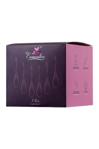 XEROMANTICA Set of 6 vaginal balls K-ROSE,silicone, pink TOYFA - Boys of Toys Sp. z o.o. (dystrybutor)