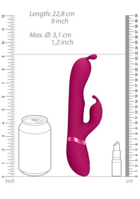 Gada - Vibrating Bunny Ear G-Spot Rabbit with Pulse Wave Shaft SHOTS