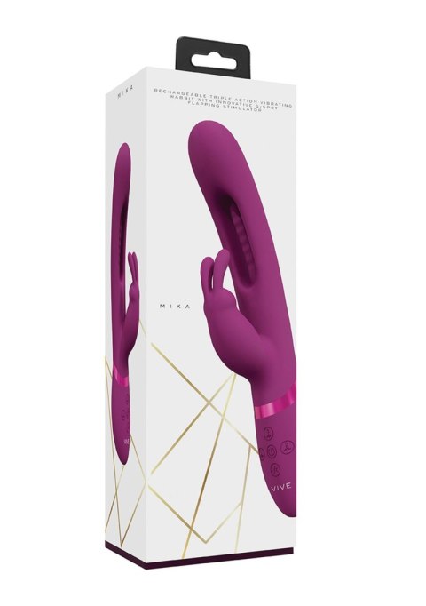 Mika - Triple Rabbit with G-Spot Flapping - Pink SHOTS